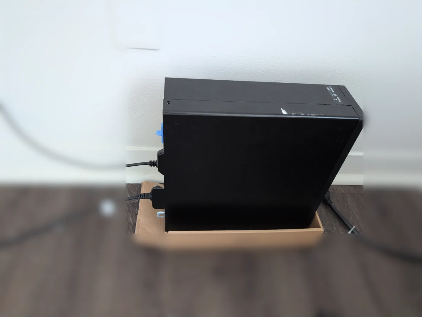 The homelab server, a secondhand small form factor desktop.